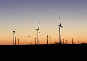 How much land does a wind energy project require? 